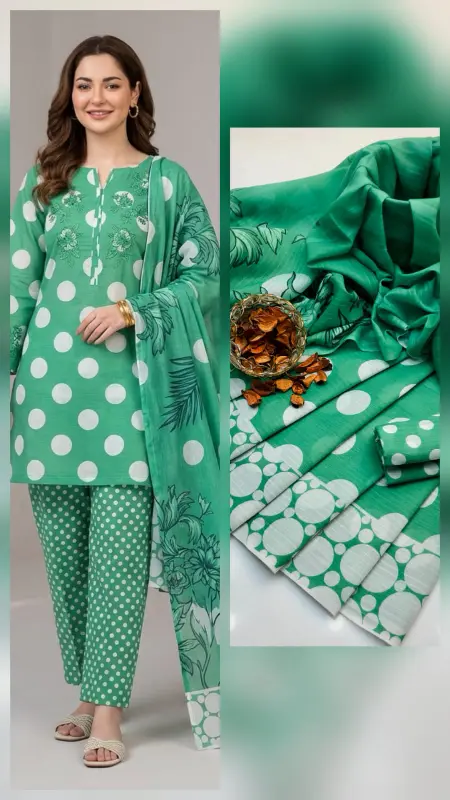 3pc Unstitched Dress 👗  Bana Dora Lawn photo 3