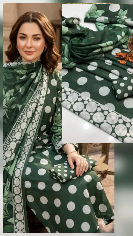 3pc Unstitched Dress 👗  Bana Dora Lawn photo 5