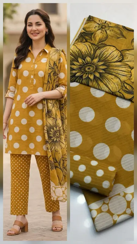 3pc Unstitched Dress 👗  Bana Dora Lawn photo 4