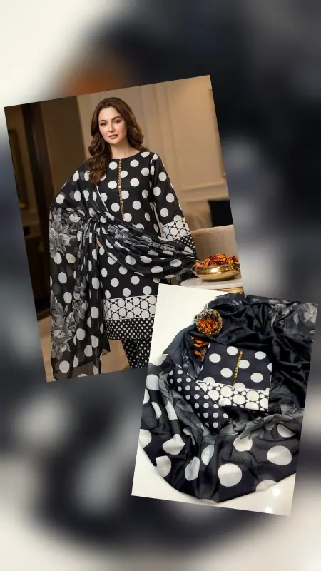 3pc Unstitched Dress 👗  Bana Dora Lawn photo 1