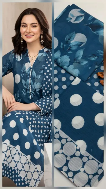 3pc Unstitched Dress 👗  Bana Dora Lawn photo 9