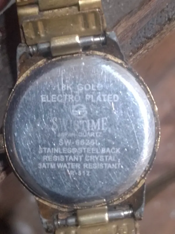 Gold plated ladies watch photo 4