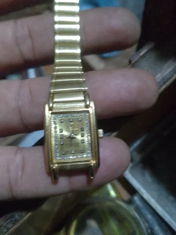 Gold plated ladies watch photo 3