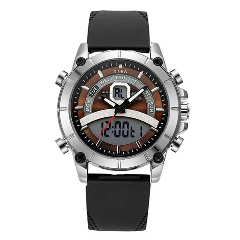 Men's Digital Display Sports Watch Black Strap photo 3