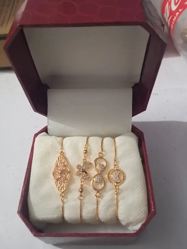 18 kr gold plated bracelet photo 1