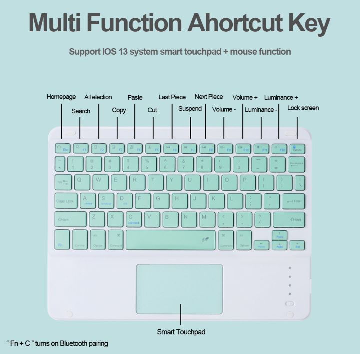 Universal Bluetooth Keyboard Mouse Set with Backlit Keys photo 4