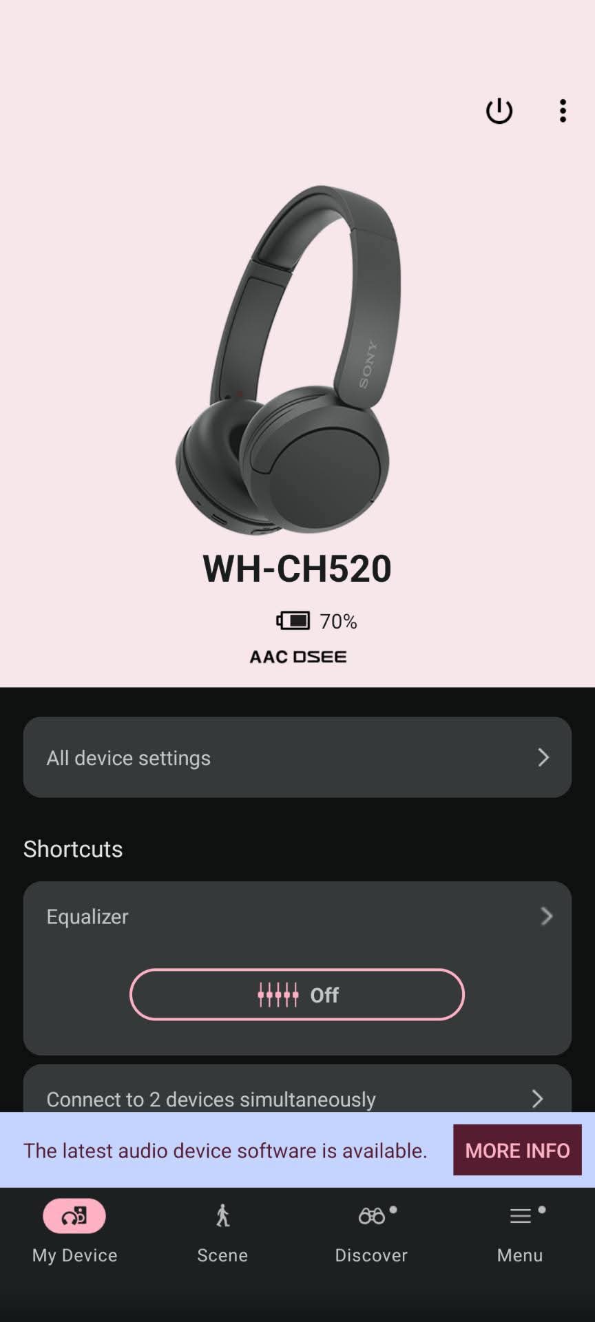 Sony wh-Ch520 bluetooth headphones lush condition photo 1