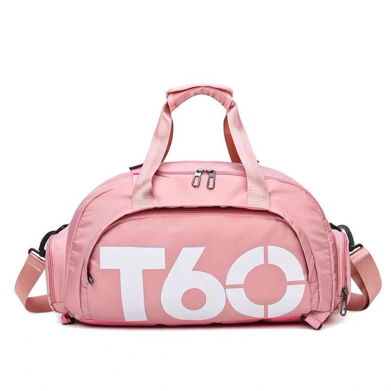 Nylon pink travel bag available photo 2