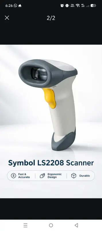 Barcode scanner Symbol ls2208 photo 2