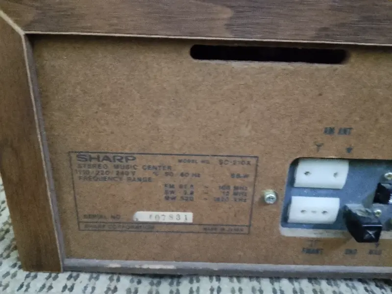 Sharp stereo system photo 4