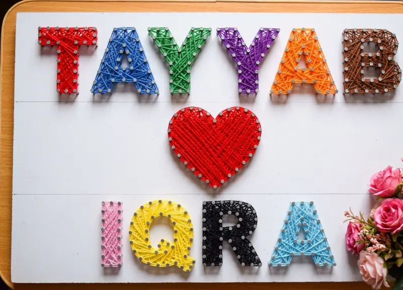 handmade strings arts name plate & design photo 1