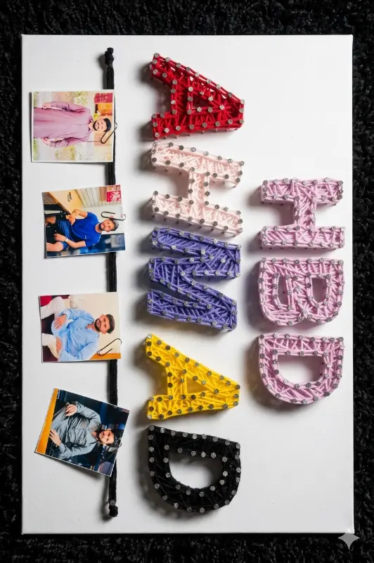 handmade strings arts name plate & design photo 3