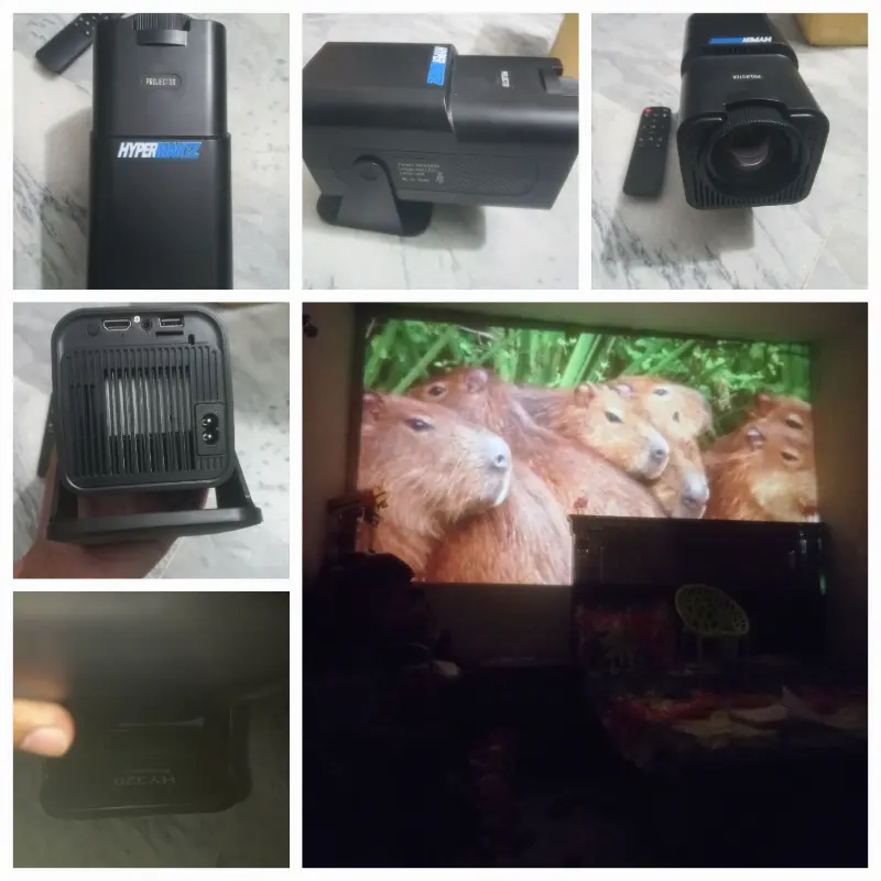 HY320 Projector 4GB RAM and 64GB Storage 390 ANSI Lumens Android 11 4K Native 1080P Wifi6 photo 1