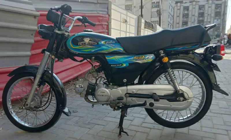 Diamond 70cc bike Black colour model 2025 photo 10