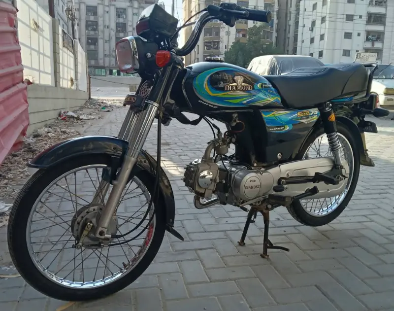 Diamond 70cc bike Black colour model 2025 photo 2