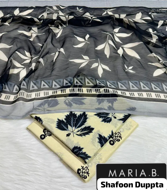 Maria b . Orignal Lawn suit3 pc photo 8