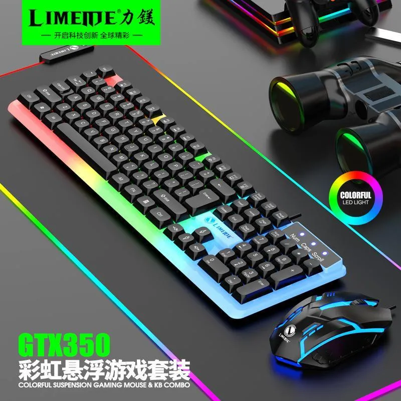 RGB Gaming Keyboard Mouse Set with Mouse. photo 1
