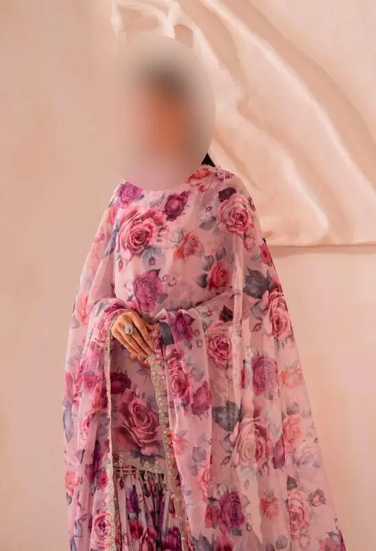 3pc Swiss Lawn UN-STITCHED dress photo 7