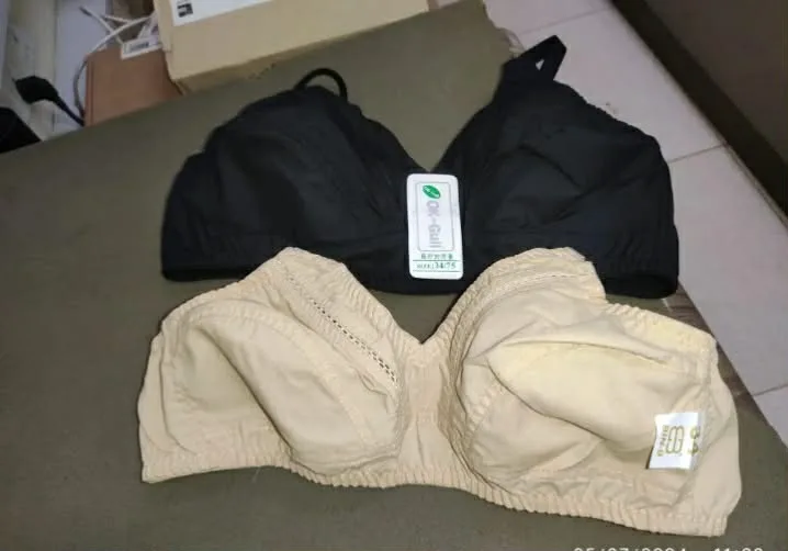 Cotton bra no wire breathable fabric all sizes availabel photo 3